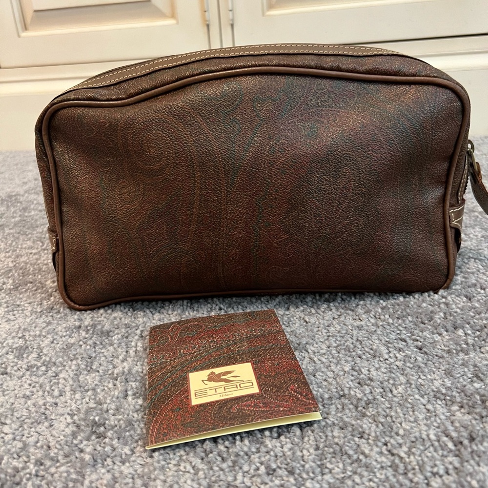 ETRO Paisley Milano Vintage Clutch Cosmetic Case